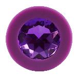 Анальна пробка - Colorful Joy Jewel Purple Plug Medium - мініатюра 6