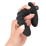 Анальний вібратор - Black Velvets Vibrating Plug Medium - мініатюра 6