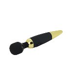 Класичний вібратор - Pretty Love Power Wand Black Gold - мініатюра 5