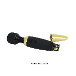 Класичний вібратор - Pretty Love Power Wand Black Gold - мініатюра 8