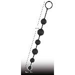Анальні кульки - Black Velvets Anal Beads - мініатюра 3