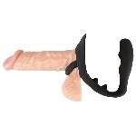 Анальна пробка з ерекційним кільцем - Black Velvets Ring & Plug - мініатюра 2