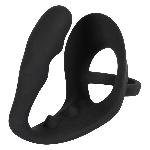 Анальна пробка з ерекційним кільцем - Black Velvets Ring & Plug - мініатюра 9