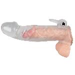 Насадка на член - Chrystal Skin Penis Sleeve Vibro - мініатюра 3