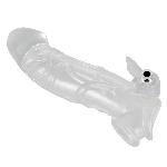 Насадка на член - Chrystal Skin Penis Sleeve Vibro - мініатюра 5