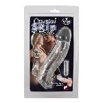 Насадка на член - Chrystal Skin Penis Sleeve Vibro - мініатюра 8