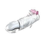 Насадка на член - Penis Sleeve With Vibration, 13 см - мініатюра 3