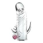Насадка на член - Penis Sleeve With Vibration, 13 см - мініатюра 7