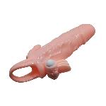 Насадка на член - Brave Man Vibrating Penis Sleeve Flesh - мініатюра 6