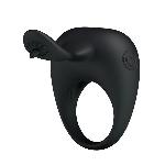 Ерекційне кільце - Pretty Love Stimulating Tonguo Penis Ring Black - мініатюра 3