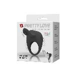 Ерекційне кільце - Pretty Love Stimulating Tonguo Penis Ring Black - мініатюра 9