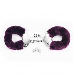 Наручники - Fetish Pleasure Fluffy Hand Cuffs Purple - мініатюра 4