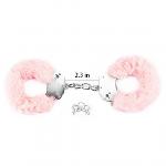 Наручники - Fetish Pleasure Fluffy Hand Cuffs Pink - мініатюра 4