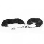 Наручники - Fetish Pleasure Fluffy Hand Cuffs Black - мініатюра 3
