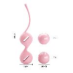 Вагінальні кульки - Pretty Love Kegel Tighten Up I Light Pink - мініатюра 6