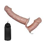 Страпон - Ultra Passionate Harness Dual Penis Strap On Flesh - мініатюра 4