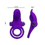 Ерекційне кільце - Pretty Love Vibrant Penis Ring Purple - мініатюра 7