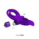 Ерекційне кільце - Pretty Love Vibrant Penis Ring Purple - мініатюра 8