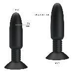 Анальна пробка - Pretty Love Beaded For Extra Pleasure Black - мініатюра 6