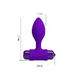 Анальна пробка - Pretty Love Vibra Butt Plug Purple - мініатюра 3