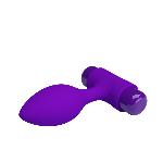 Анальна пробка - Pretty Love Vibra Butt Plug Purple - мініатюра 5