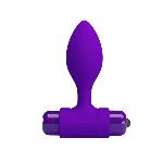 Анальна пробка - Pretty Love Vibra Butt Plug Purple - мініатюра 6