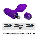 Анальна пробка - Pretty Love Vibra Butt Plug Purple - мініатюра 8