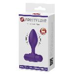 Анальна пробка - Pretty Love Vibra Butt Plug Purple - мініатюра 10