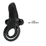 Ерекційне кільце - Pretty Love Vibrant Penis Ring Black - мініатюра 4