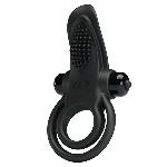 Ерекційне кільце - Pretty Love Vibrant Penis Ring Black - мініатюра 8