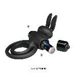 Ерекційне кільце - Pretty Love Vibrant Penis Ring III Black - мініатюра 3