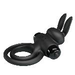Ерекційне кільце - Pretty Love Vibrant Penis Ring III Black - мініатюра 6