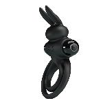 Ерекційне кільце - Pretty Love Vibrant Penis Ring III Black - мініатюра 7