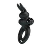 Ерекційне кільце - Pretty Love Vibrant Penis Ring III Black - мініатюра 8