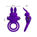 Ерекційне кільце - Pretty Love Vibrant Penis Ring III Purple - мініатюра 7