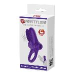 Ерекційне кільце - Pretty Love Vibrant Penis Ring II Purple - мініатюра 4