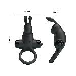 Ерекційне кільце - Pretty Love Vibrant Penis Ring I Black - мініатюра 6
