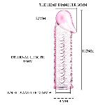 Насадка на член - Male-Wear Net Sleeve Pink - мініатюра 3