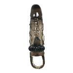 Насадка на член - Brave Man Vibrating Penis Sleeve Black - мініатюра 8
