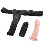 Страпон - Ultra Passionate Harness Vibrating, 15 см - мініатюра 2