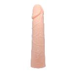 Насадка на член - Silicon Sleeve Enlarger, Flesh 1 - мініатюра 6