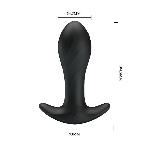 Анальна пробка - Pretty Love Anal Plug Massager Black - мініатюра 4