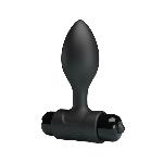 Анальна пробка - Pretty Love Vibra Butt Plug Black - мініатюра 9