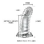 Насадка на член - Brave Man Vibrating Penis Sleeve Clear - мініатюра 2