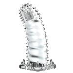 Насадка на член - Brave Man Vibrating Penis Sleeve Clear - мініатюра 7