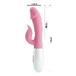 Вібратор - Pretty Love Peter Vibrator Pink - мініатюра 7
