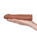 Насадка на член - Pleasure X-Tender Penis Sleeve Add 2" Brown - мініатюра 4