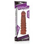 Насадка на член - Pleasure X-Tender Penis Sleeve Add 2" Brown - мініатюра 6