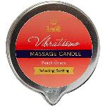 Масажна свічка - Vibratissimo Peach Grace, 100 мл - мініатюра 2