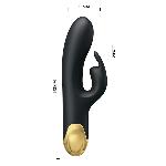 Вібратор - Pretty Love Royal Pleasure Double Pleasure Black - мініатюра 6